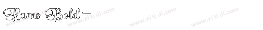 Rams Bold字体转换